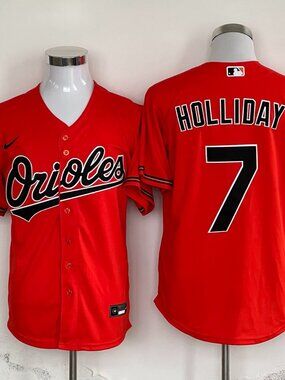 Baltimore Orioles Jackson Holliday #7 Orange Baseball Jersey